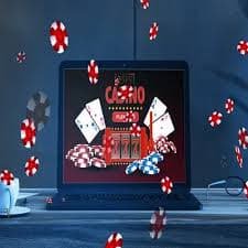 Online bingo card interface on ta77 with numbers highlighted during a live game